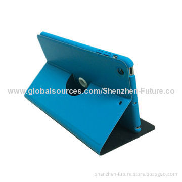 360-degree Rotatable Smart Cover Slim PU Leather Case for iPad Air